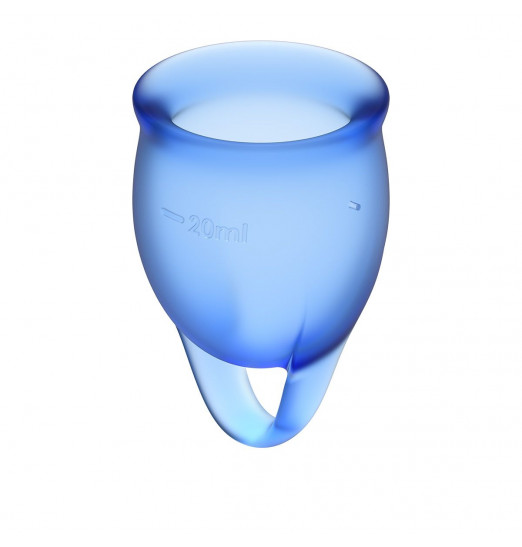 Набор синих менструальных чаш Feel confident Menstrual Cup