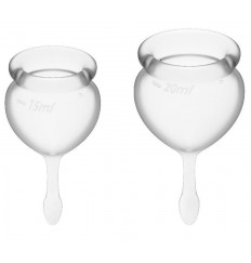 Набор прозрачных менструальных чаш Feel good Menstrual Cup