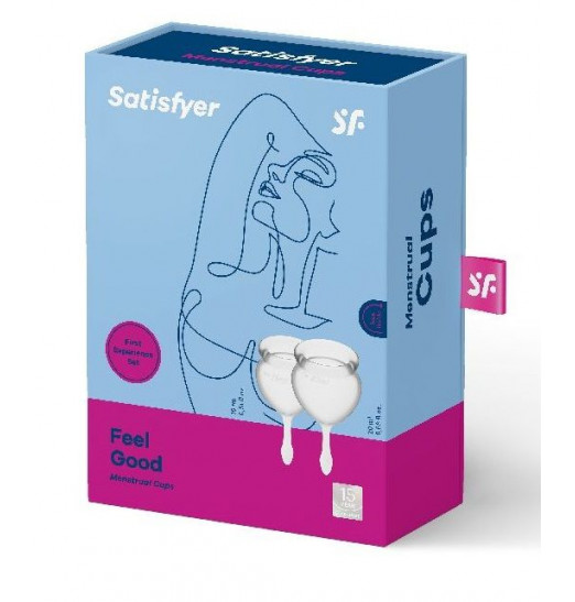Набор прозрачных менструальных чаш Feel good Menstrual Cup Набор прозрачных менструальных чаш Feel good Menstrual Cup