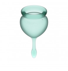 Набор темно-зеленых менструальных чаш Feel good Menstrual Cup