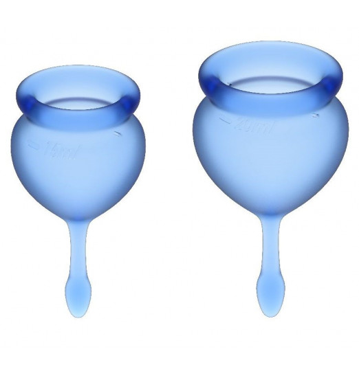 Набор синих менструальных чаш Feel good Menstrual Cup