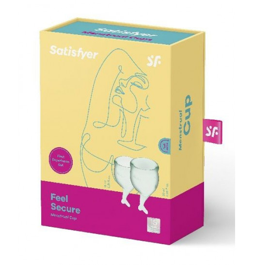 Набор зеленых менструальных чаш Feel secure Menstrual Cup