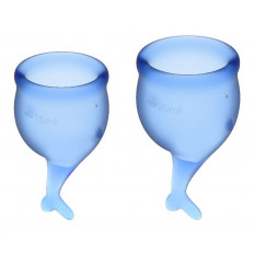 Набор синих менструальных чаш Feel secure Menstrual Cup