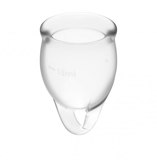 Набор прозрачных менструальных чаш Feel confident Menstrual Cup
