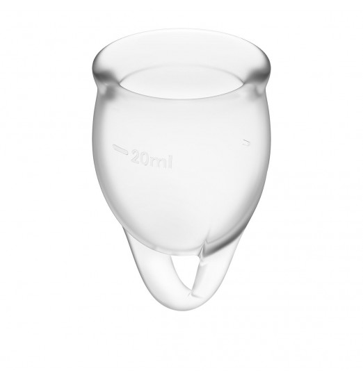 Набор прозрачных менструальных чаш Feel confident Menstrual Cup