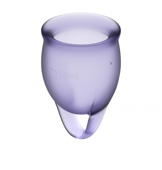 Набор фиолетовых менструальных чаш Feel confident Menstrual Cup
