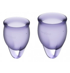 Набор фиолетовых менструальных чаш Feel confident Menstrual Cup