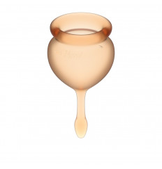 Набор оранжевых менструальных чаш Feel good Menstrual Cup
