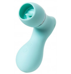 Мятный вакуум-волновой стимулятор клитора с язычком DINGO