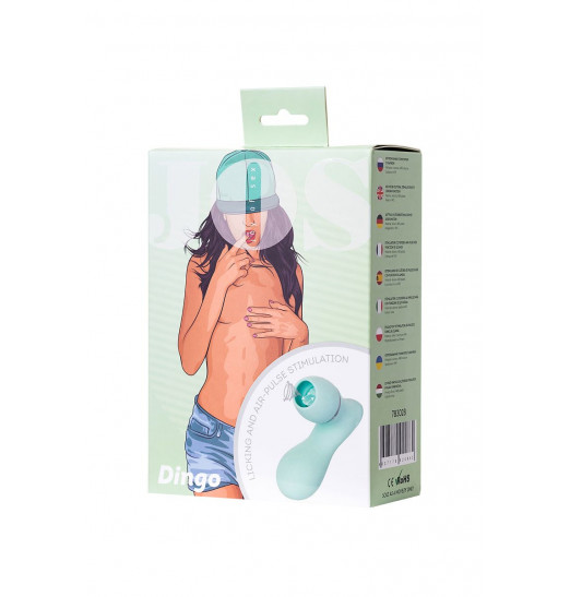 Мятный вакуум-волновой стимулятор клитора с язычком DINGO