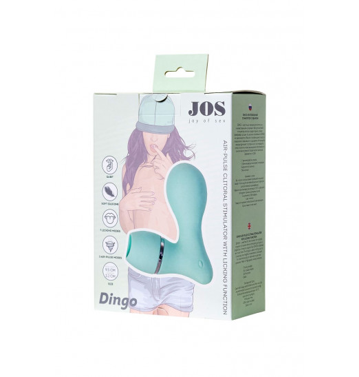 Мятный вакуум-волновой стимулятор клитора с язычком DINGO