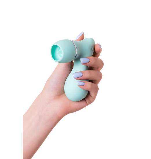 Мятный вакуум-волновой стимулятор клитора с язычком DINGO