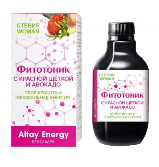 Растительный сироп для женщин «Фитотоник с красной щёткой и авокадо» - 250 мл. Растительный сироп для женщин «Фитотоник с красной щёткой и авокадо» - 250 мл.