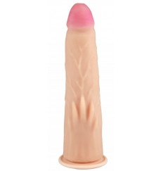 Телесный реалистичный фаллоимитатор Flex Fix Sistem №79 - 23 см.