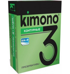 Контурные презервативы KIMONO - 3 шт. Контурные презервативы KIMONO - 3 шт.