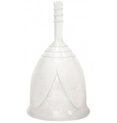 Белая менструальная чаша размера S