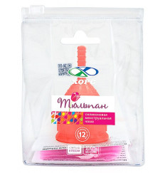 Красная менструальная чаша размера L