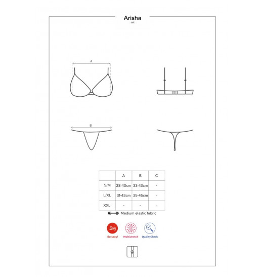 Пикантный комплект белья Arisha