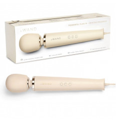 Кремовый проводной вибромассажер Le Wand Cream с 10 скоростями