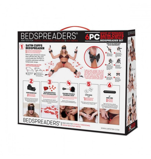 Романтический набор для БДСМ-игр с лепестками роз