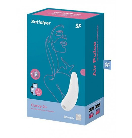 Белый вакуум-волновой стимулятор Satisfyer Curvy 2+
