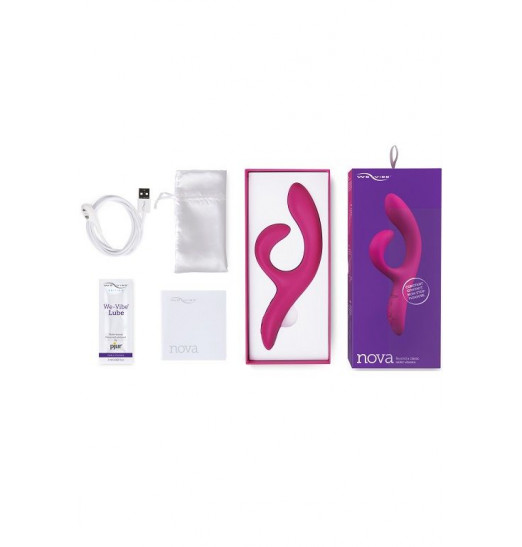 Фиолетовый вибратор-кролик We-Vibe Nova 2 - 20,5 см.