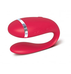 Красный вибратор для пар на батарейках We-Vibe Special Edition
