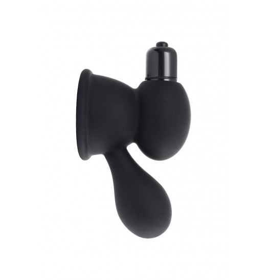 Черные виброприсоски-стимуляторы на соски