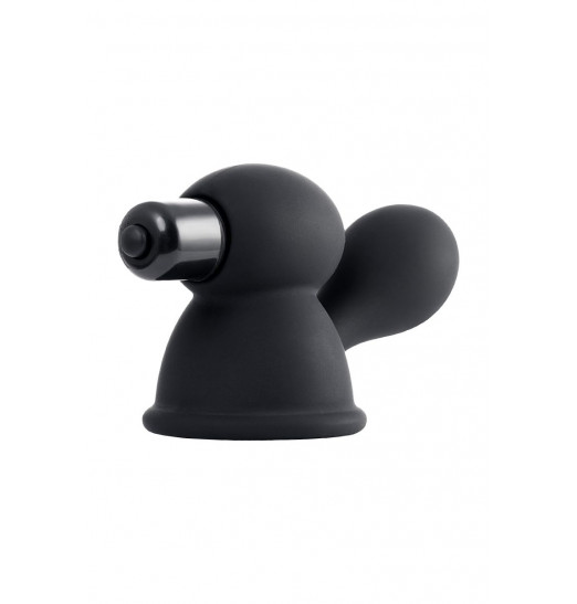 Черные виброприсоски-стимуляторы на соски