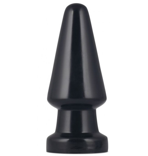 Черная анальная пробка King-Sized Anal Shocker - 19 см.