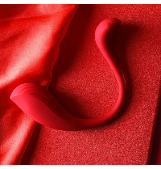 Красный интерактивный вибромассажер Phoenix Neo