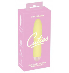 Желтый мини-вибратор Cuties Mini - 13,2 см.