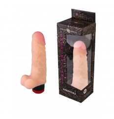 Телесный реалистичный вибромассажер №62 - 15 см.