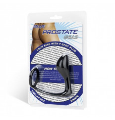 Стимулятор простаты с фиксацией эрекционным кольцом Prostate Gear