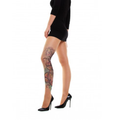 Колготки No isolation с имитацией тату в виде связанной девушки