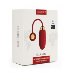 Красное интерактивное виброяйцо Ella Neo