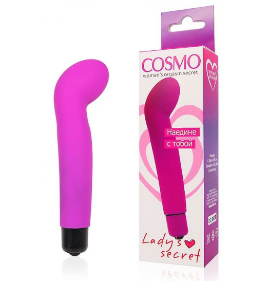 Ярко-розовый изогнутый вибромассажер точки G - 10,5 см. Ярко-розовый изогнутый вибромассажер точки G - 10,5 см.