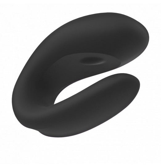 Черный вибратор для пар Double Joy с управлением через приложение