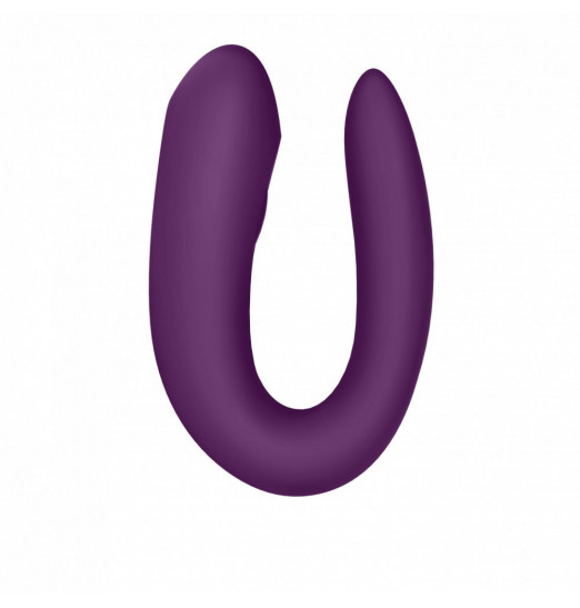 Фиолетовый вибратор для пар Double Joy с управлением через приложение