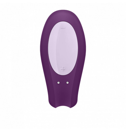 Фиолетовый вибратор для пар Double Joy с управлением через приложение