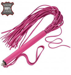 Розовая многохвостая плеть MIX - 47 см.