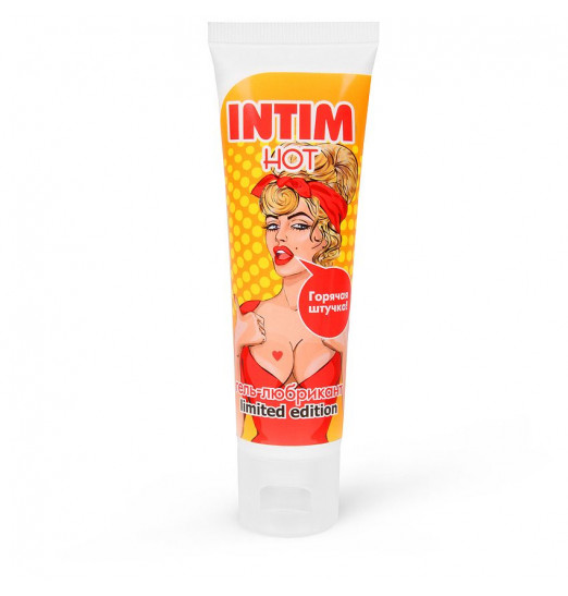 Возбуждающий гель-лубрикант INTIM HOT LIMITED EDITION - 50 гр.