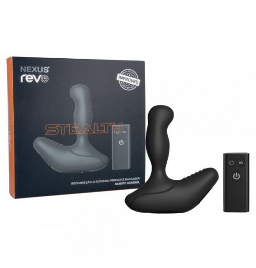 Черный вибромассажер простаты NEXUS REVO STEALTH