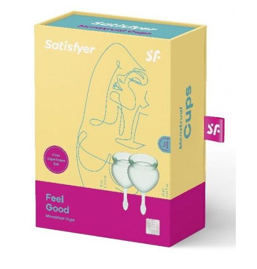 Набор зеленых менструальных чаш Feel good Menstrual Cup