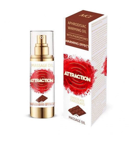 Массажное разогревающее масло с феромонами и ароматом шоколада - 30 мл. Массажное разогревающее масло с феромонами и ароматом шоколада - 30 мл.