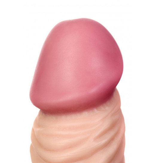 Телесный реалистичный многоскоростной вибратор - 22,5 см.