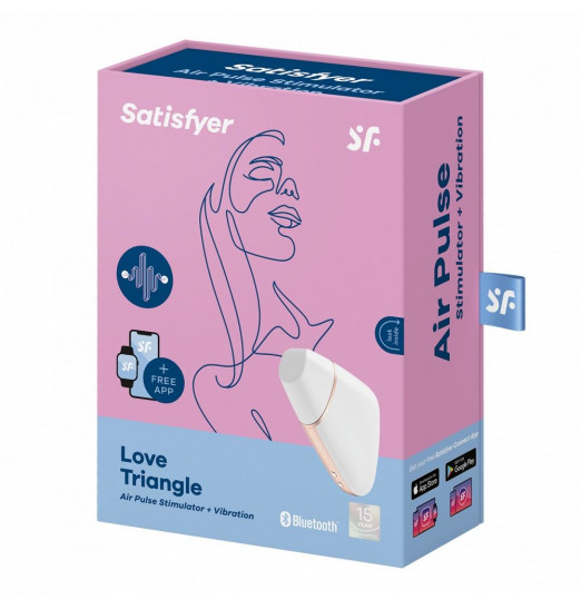 Белый вакуум-волновой вибростимулятор Satisfyer Love Triangle