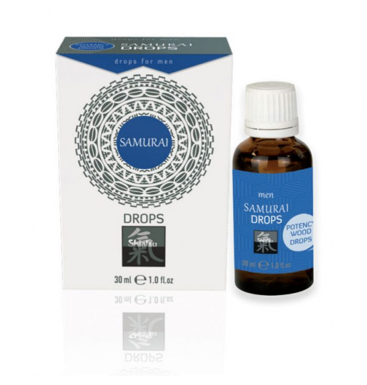 БАД для мужчин Shiatsu Samurai Drops - 30 мл.