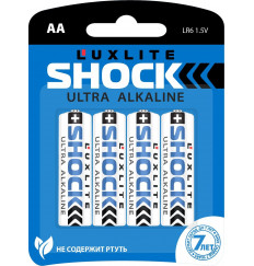 Батарейки Luxlite Shock (BLUE) типа АА - 4 шт.