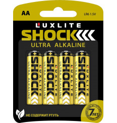 Батарейки Luxlite Shock (GOLD) типа АА - 4 шт.